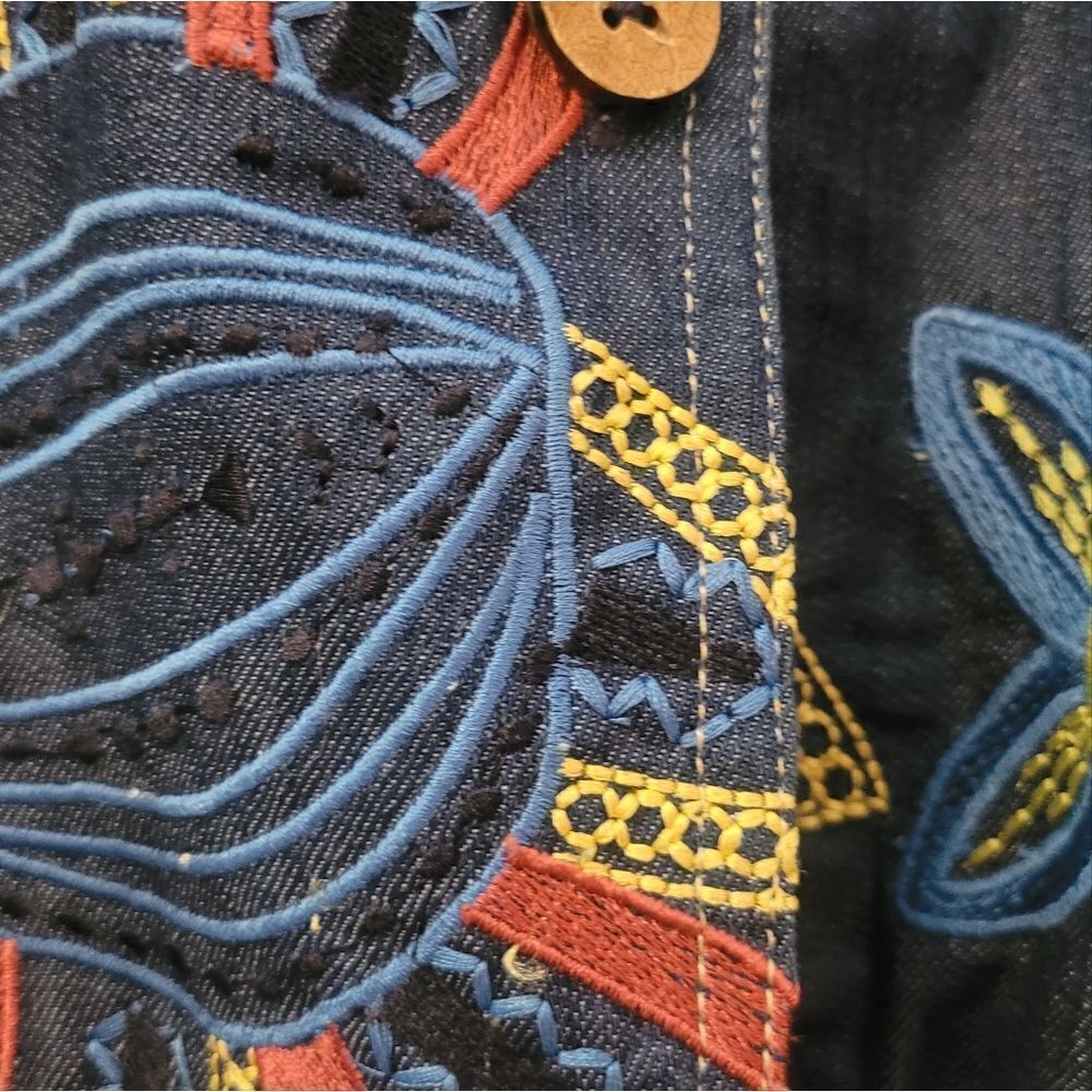Norm Thompson light embroidered jacket - Picture 5 of 7